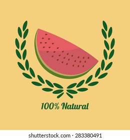food natural over color background