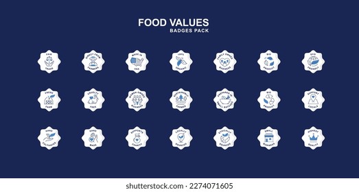 Food and Natural Product Badges. Enhance Your Design and Boost Your Healthy Food Revolution.