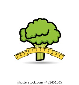 food nature healthy vegetables isolated, vector illustration