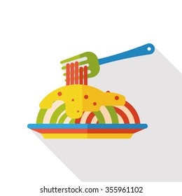 food noodle flat icon
