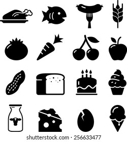 Food and nutrition icons