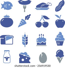 Food and nutrition icons