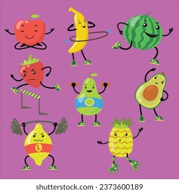 Food objects vector design illustration