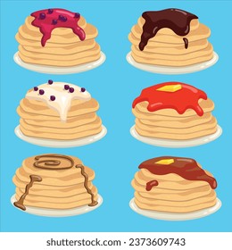 Food objects vector design illustration