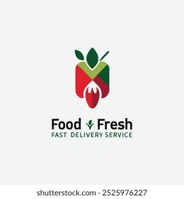 Food order logo design for delivery and restaurant business. Food delivery or catering logo design template graphic design  illustration. Symbol, icon, creative. Online fast food delivery
