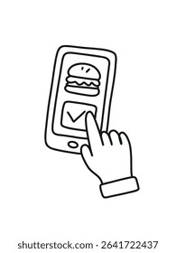 food order mobile app,  fast food touch screen