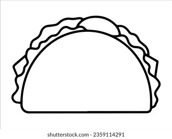 Food Outline Kebab Stick or Fast Food Line Art icon