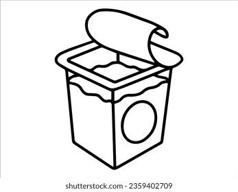 Food Outline Strawberry jam or Food Line Art icon