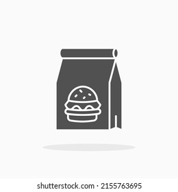Food pack glyph icon. Can be used for digital product, presentation, print design and more.