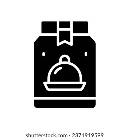 food pack glyph icon. vector icon for your website, mobile, presentation, and logo design.