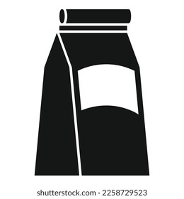 Food pack icon simple vector. Recycle box. Fabric reusable