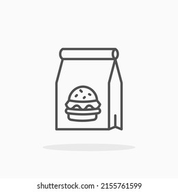 Food pack line icon. Editable stroke and pixel perfect. Can be used for digital product, presentation, print design and more.