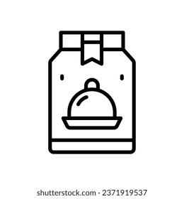 food pack line icon. vector icon for your website, mobile, presentation, and logo design.