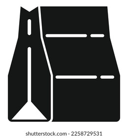 Food package icon simple vector. Eco bag. Container box