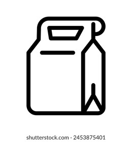 food package line icon illustration vector graphic. Simple element illustration vector graphic, suitable for app, websites, and presentations isolated on white background