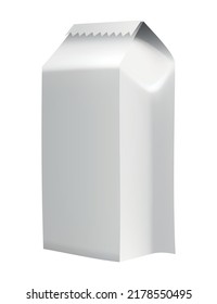 Food package. Realistic take away food box mock up. Blank white model cardboard carry package, product container, empty food box. Packaging for lunch