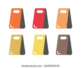Food package vector icon set.