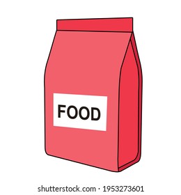 food packaging mockup vector design