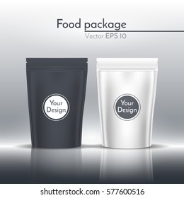 Food packaging. Template for design. Vector illustration