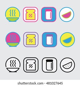 food packing icons