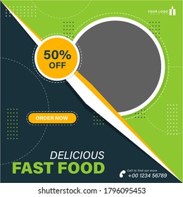 Food pasta social media template