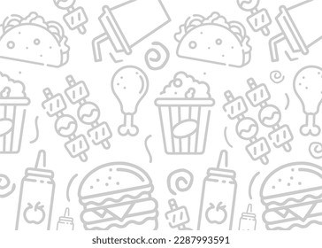 Food Pattern Bagroun Or Design