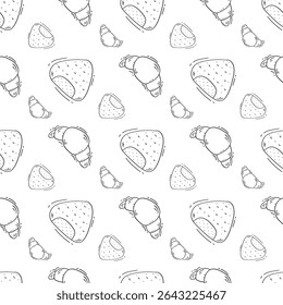 padrão de comida. padrão sem emenda fast food. padrão sem emenda de comida e bebida. plano de fundo de comida