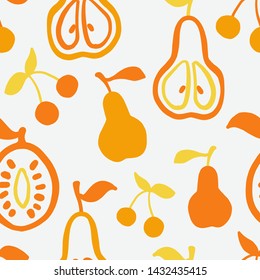 Food pattern seamless design graphic