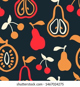 Food pattern seamless design graphic
