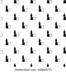 Food pattern seamless in simple style vector illustration