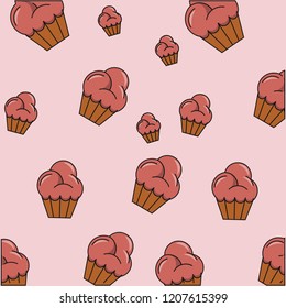 food pattern theme wallpaper