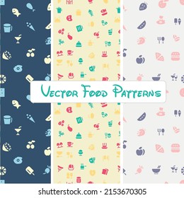 Food Pattern Vector Art  illustration 
