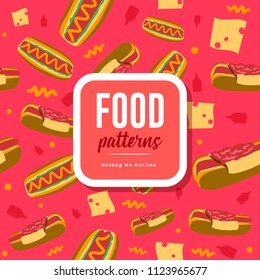 Food Patterns : Hotdog No Outline