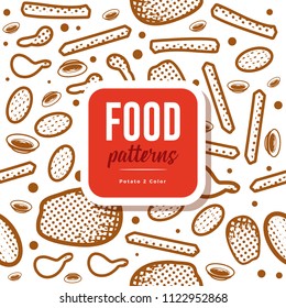 Food Patterns : Potato 2 Color