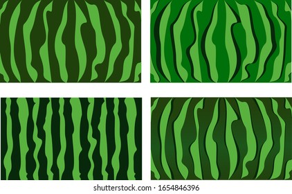 Food patterns, summer - fruit, vector texture of watermelon
