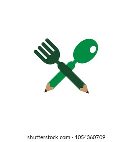 Food Pencil Logo Icon Design