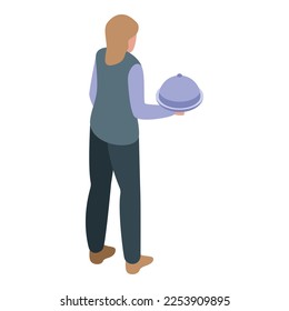 Food person icon isometric vector. Critic safety. Cooking control