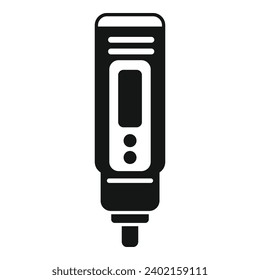 Food ph meter icon simple vector. Medical experiment solution. Clinical acidic
