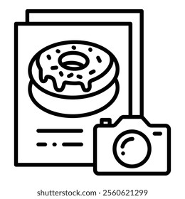 Food Photography Icon Element For Design