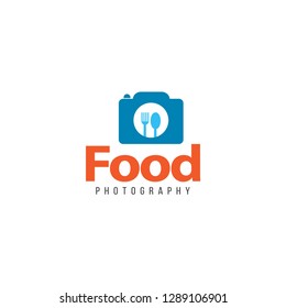 Food photography logo design vector template