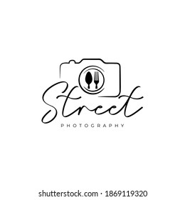 Food Photography Logo. Photography Logo design vector inspiration