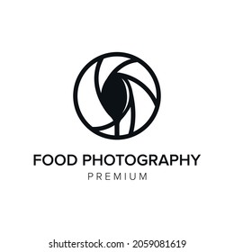 food photography logo icon vector template
