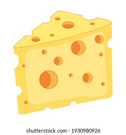 food, a piece of cheese on a white background