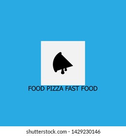 food pizza fast food icon sign signifier vector
