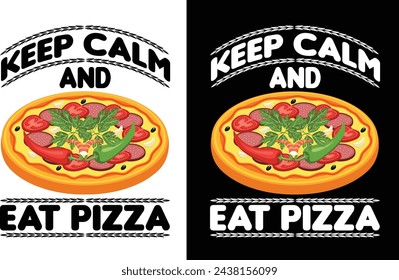 Food Pizza T-shirt Designs Vector