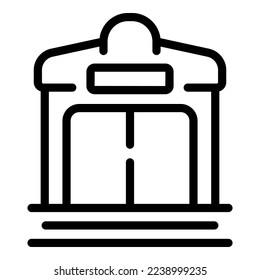 Food plant farm icon outline vector. Digital future. Smart data