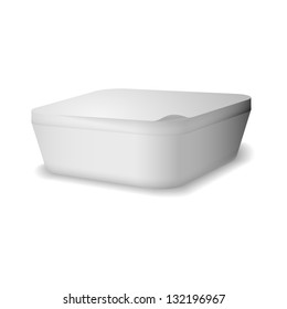 Food plastic container , dessert, yogurt, sour cream