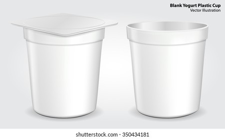 food plastic container , dessert, yogurt, ice-cream