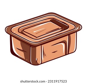 Verpackung von Lebensmittelbehältern aus Kunststoff einzeln