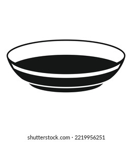 Food plate icon simple vector. Lunch meal. Dinner plate